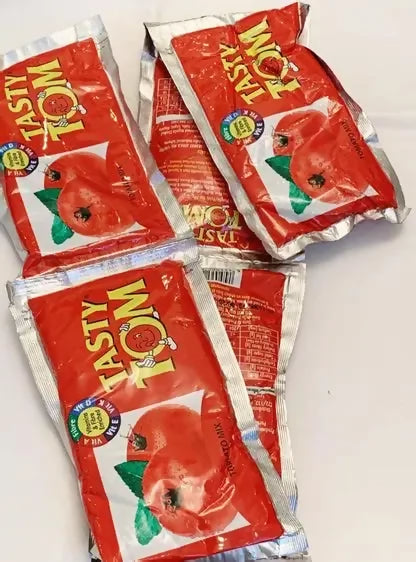 Tasty Tom Sachet Tomato Paste -50 x 65g - 1 Carton